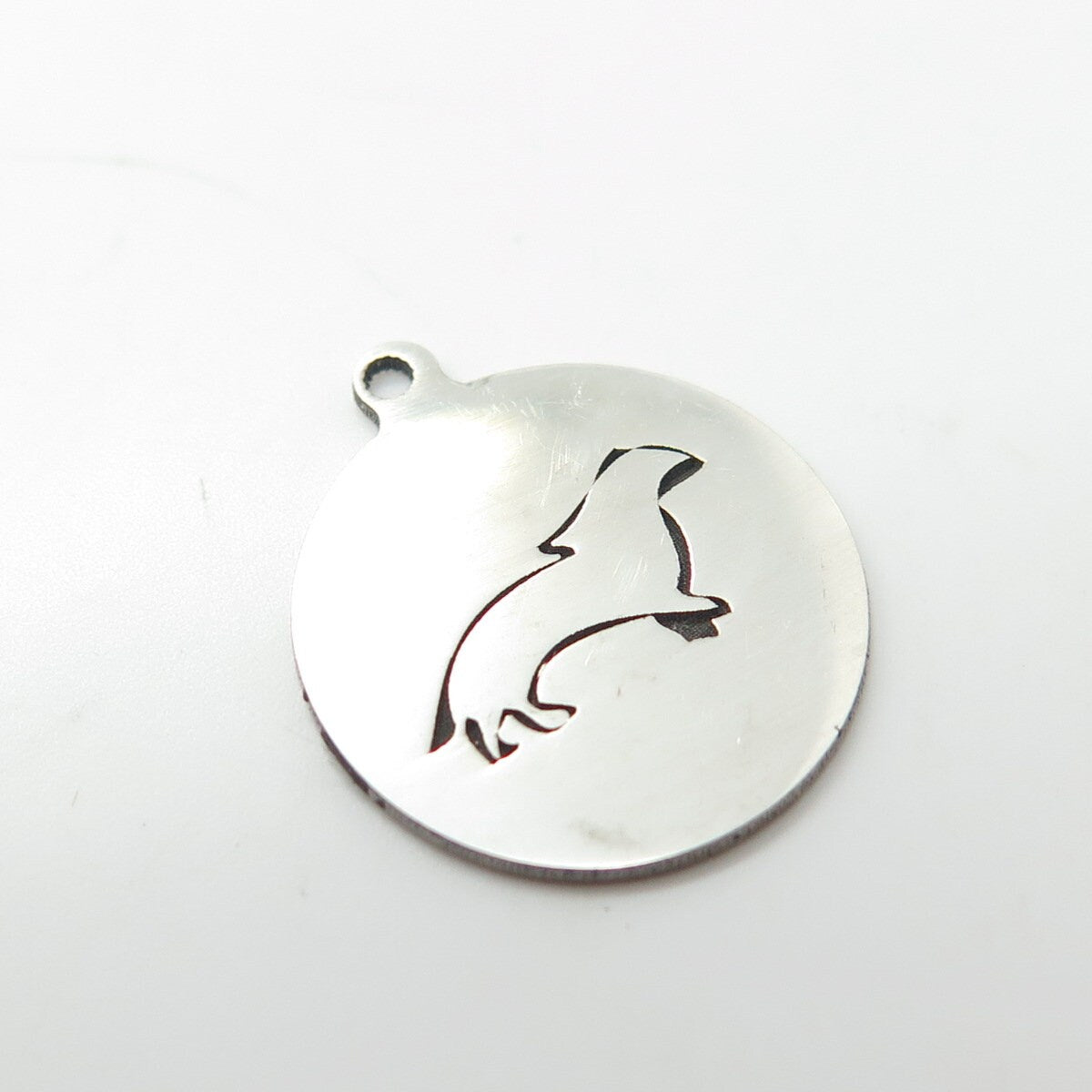 925 Sterling Silver USA Two In Town Weasel Charm Pendant