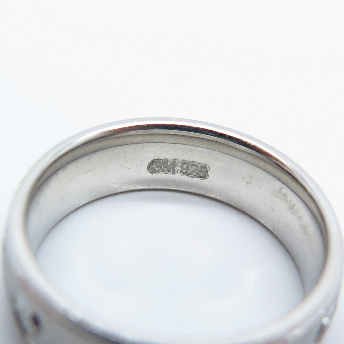 925 Sterling Silver Textured Band Ring Size 5.75
