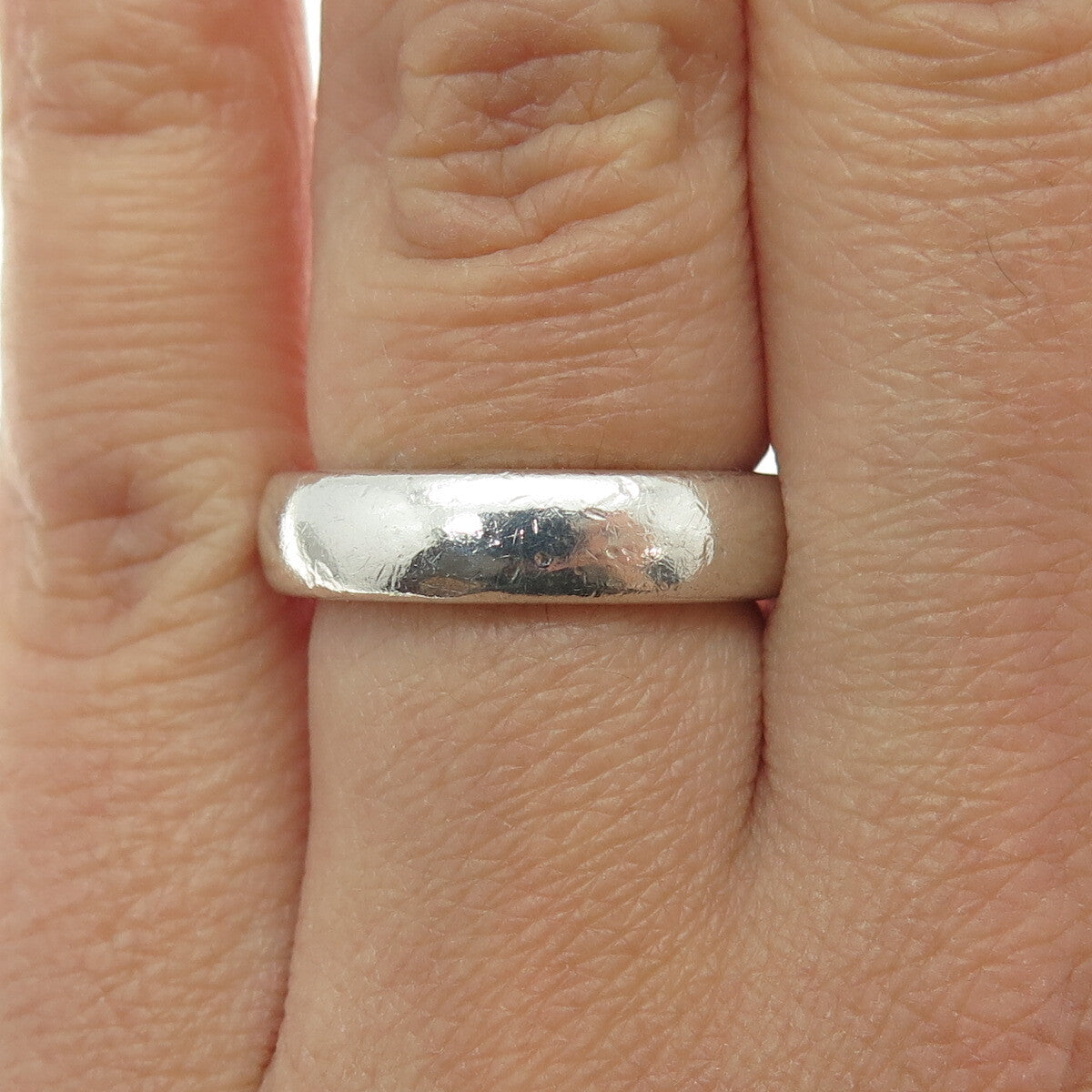 LOIS HILL 925 Sterling Silver Vintage Wedding Band Ring Size 6