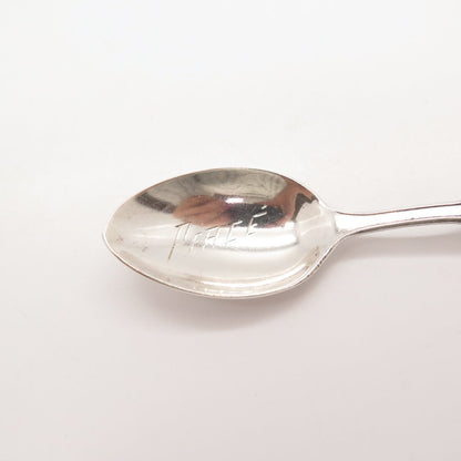 925 Sterling Silver Vintage Breadner & Co Canada Enamel Maple Leaf Spoon