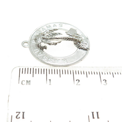 925 Sterling Silver Vintage Nassau Bahamas Palm Tree Charm Pendant