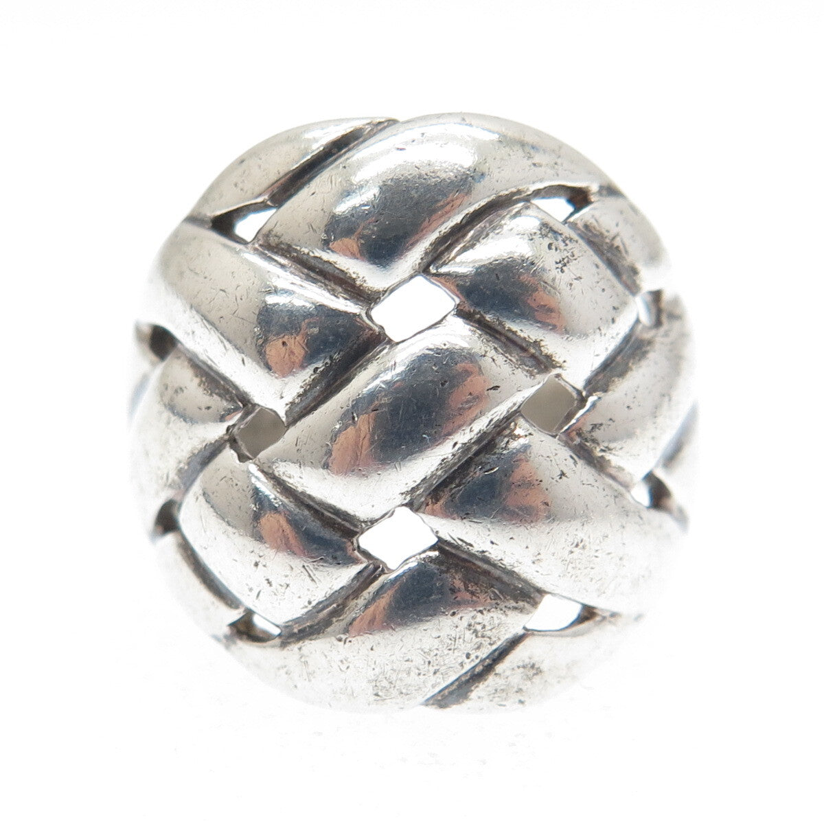 MWS Mark Wasserman Samara 925 Sterling Silver Vintage Wicker Ring Size 6.25