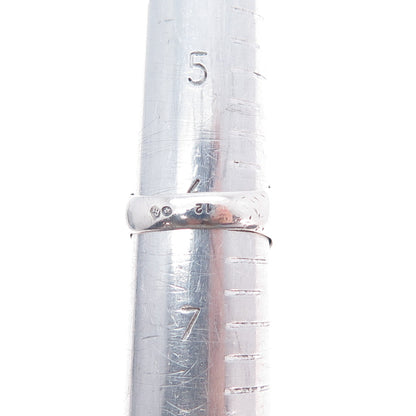 S'PALIU Sterling Silver Vintage Spain Real Lapis Modernist Ring Size 6.25 #12