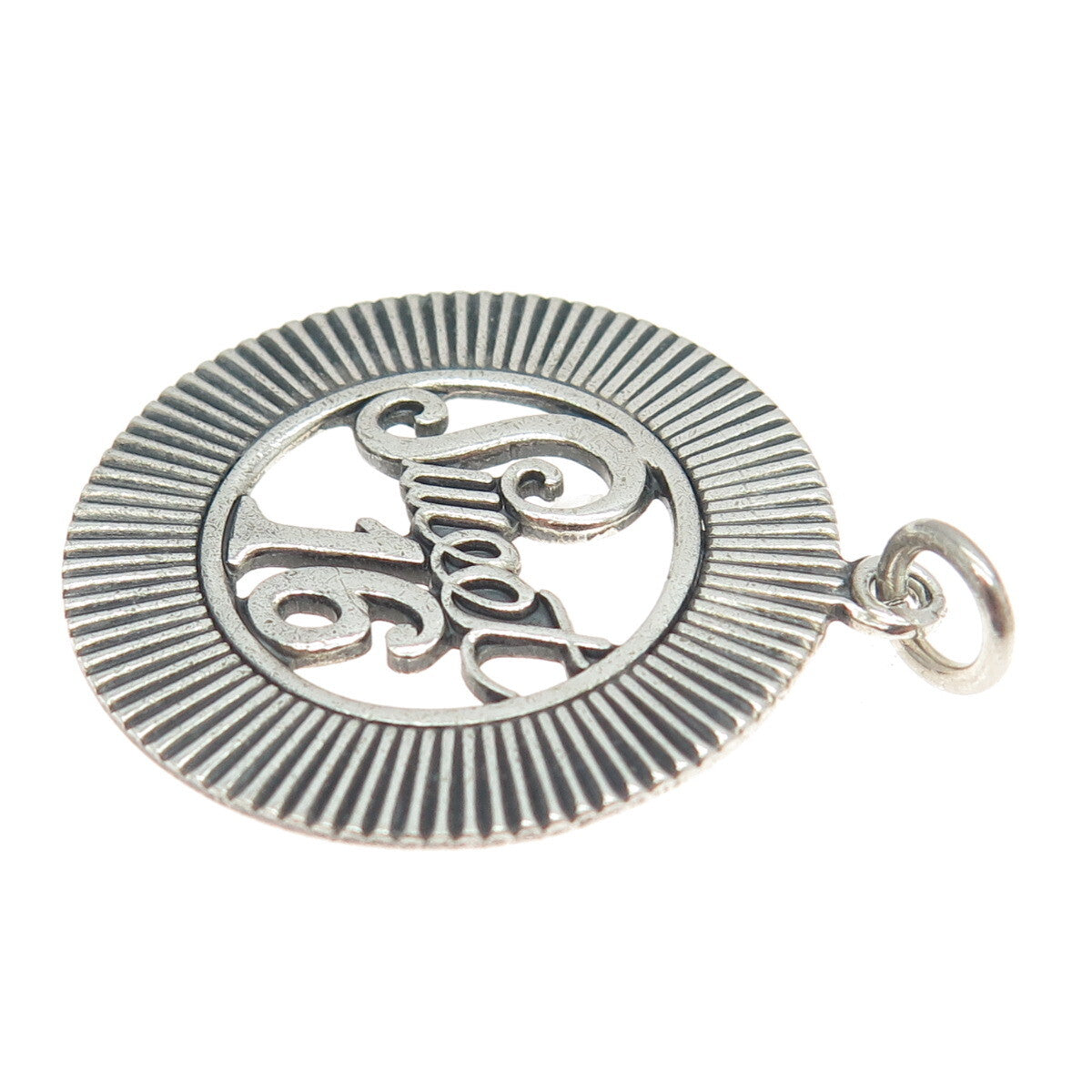 DANECRAFT 925 Sterling Silver Vintage "Sweet 16" Round Pendant