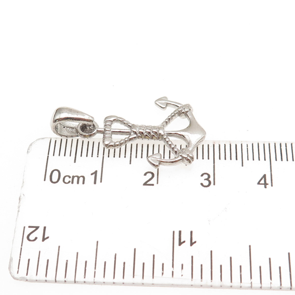 925 Sterling Silver Vintage Anchor Charm Pendant