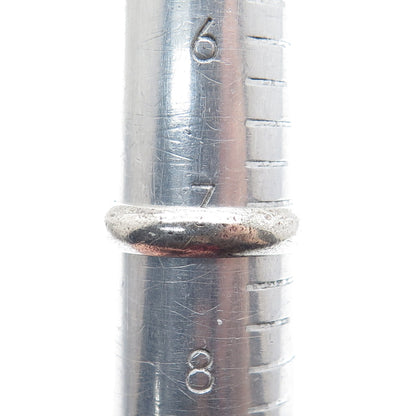 DOUG PAULUS 925 Sterling Silver Vintage Real Moonstone Spiral Ring Size 7.25
