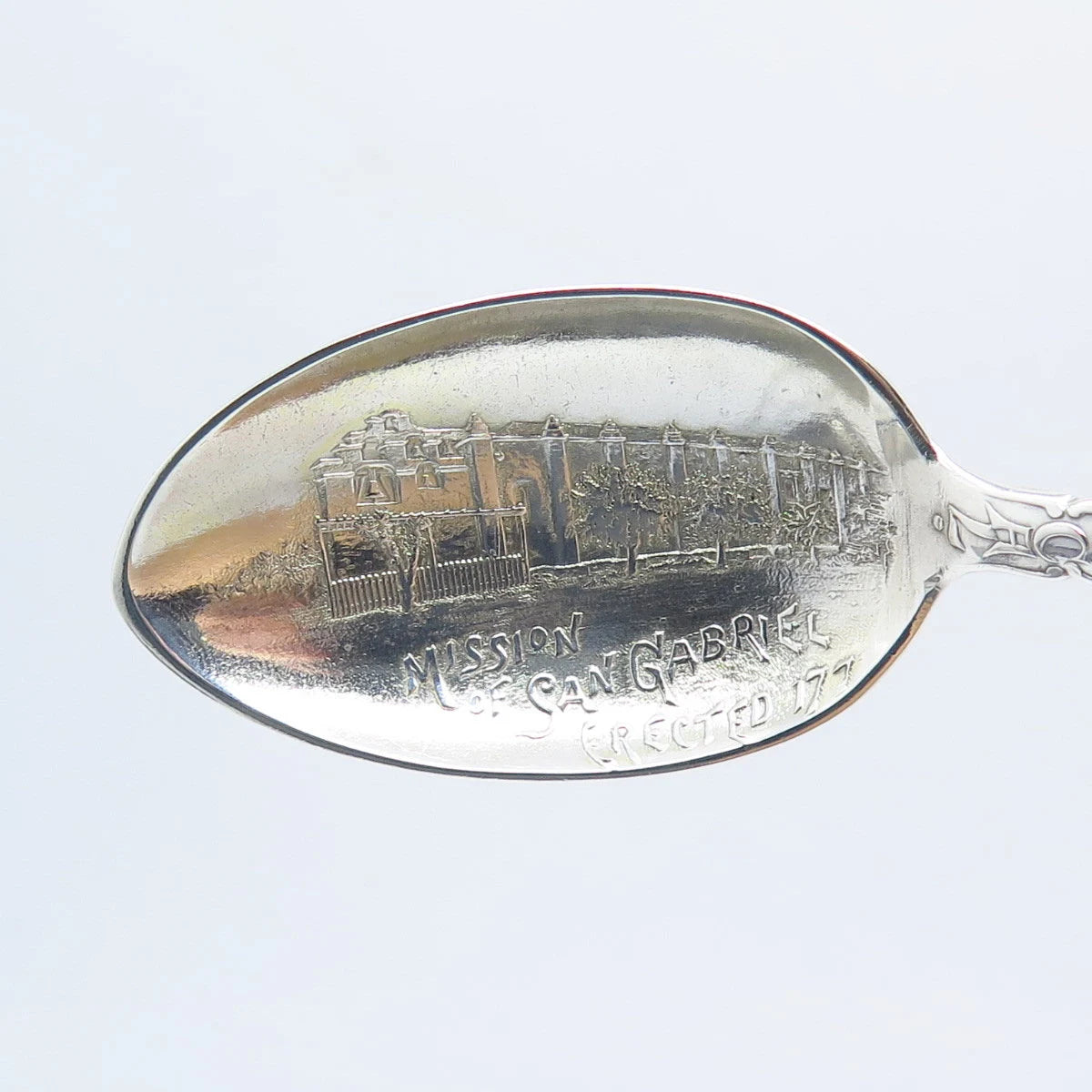 925 Sterling Silver Vintage Montgomery 1888-1893 "San Gabriel Mission" Spoon