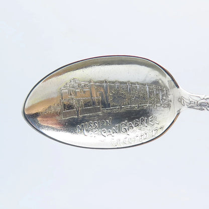 925 Sterling Silver Vintage Montgomery 1888-1893 "San Gabriel Mission" Spoon