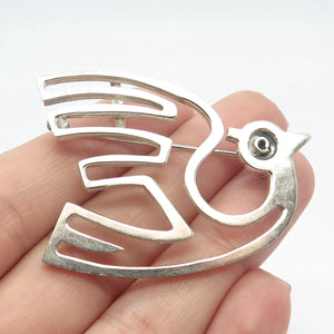 925 Sterling Silver Vintage Mexico Bird Pin Brooch