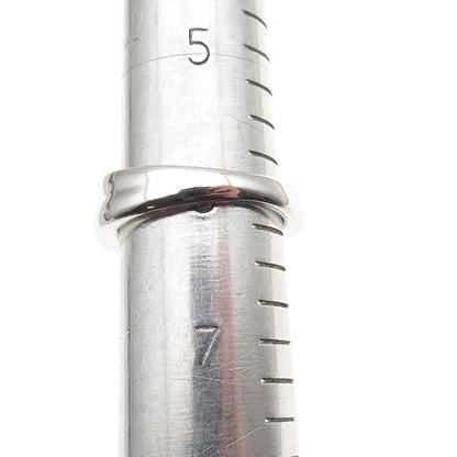 Judith Ripka 925 Sterling Silver Modernist Wavy Ring Size 6