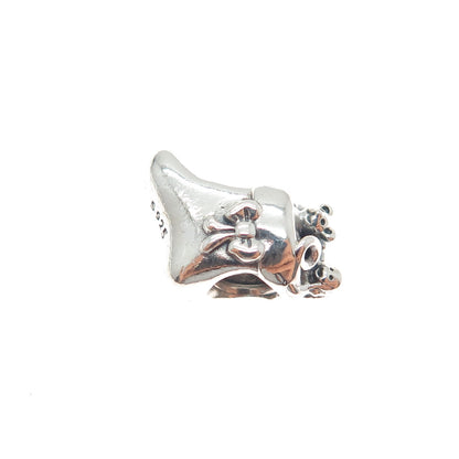 PANDORA 925 Sterling Silver Christmas Stocking Slide Bead Charm
