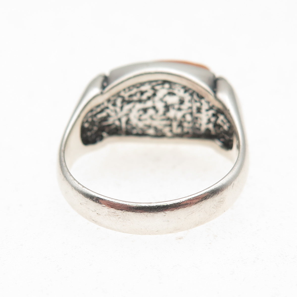 Waldeck 925 Sterling Silver Vintage Real Spiny Oyster Shell Ring Size 8.25