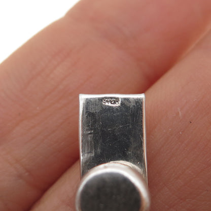 925 Sterling Silver Vintage Bracelet / Necklace Box Lock Clasp