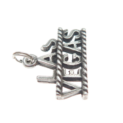 MAISELS INDIAN TRADING 925 Sterling Silver Vintage Las Vegas Oxidized Pendant