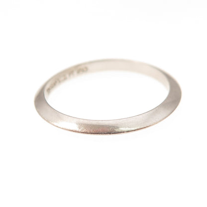 Tiffany & Co. 950 Platinum Vintage Knife-Edge Wedding Band Ring Size 6