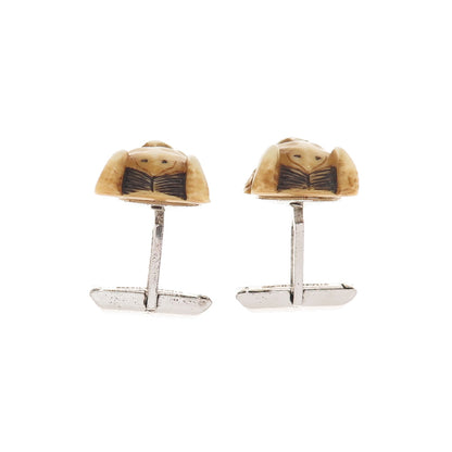 925 Sterling Silver Vintage Japanese Hannya Mask Cufflinks