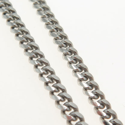 925 Sterling Silver Italy Cuban Link Bracelet 8.25"