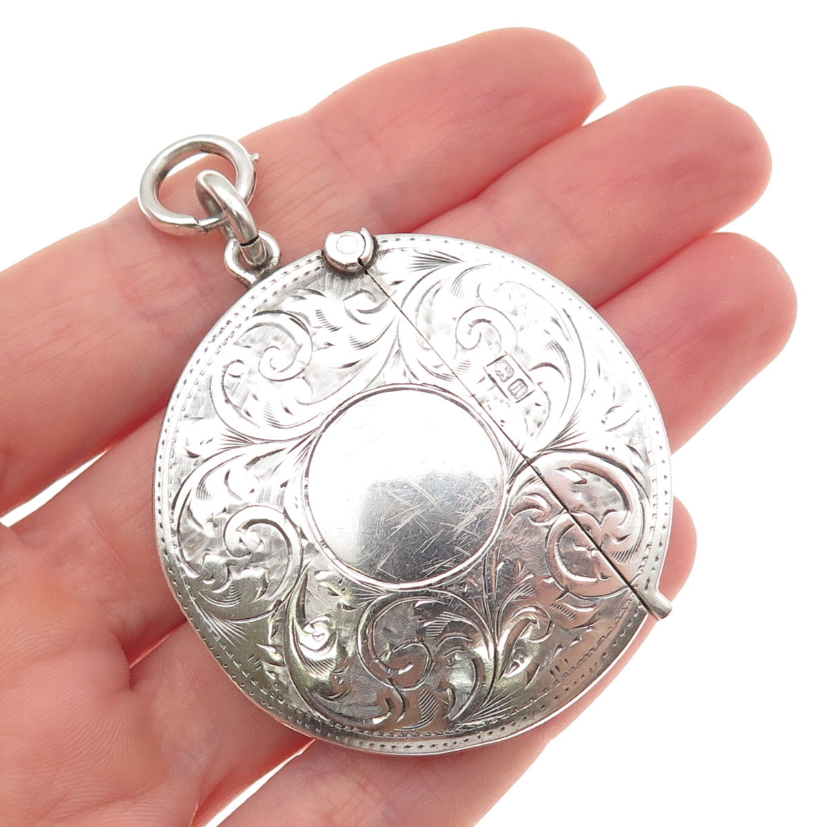 Arthur & John Zimmerman 925 Sterling Antique 1910 Birmingham Vesta Match Case