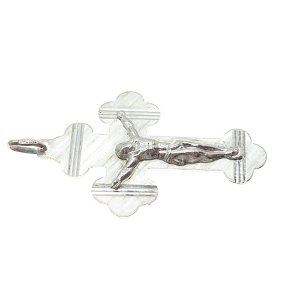 925 Sterling Silver Vintage Italy Crucifix Cross Religious Charm Pendant