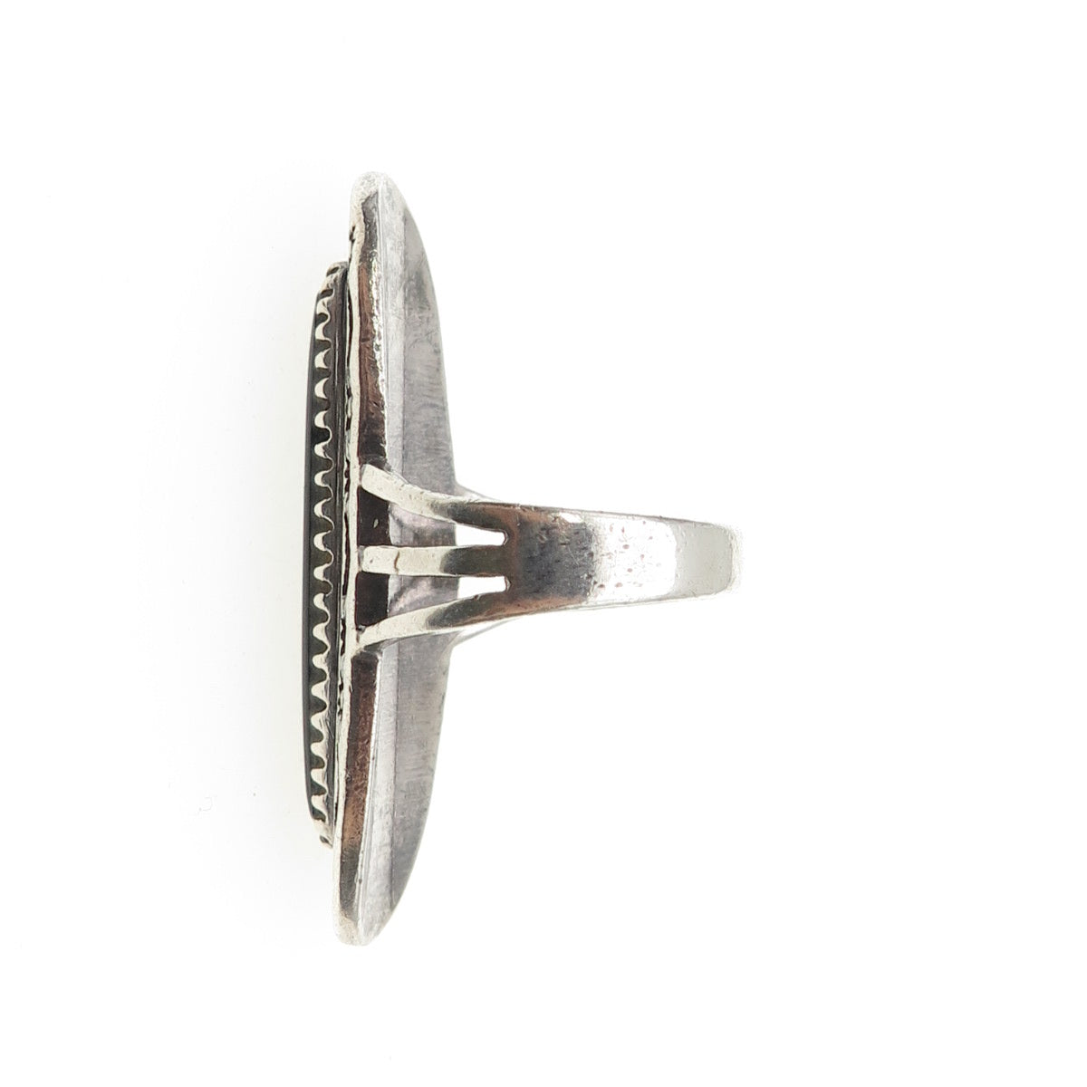 925 Sterling Silver Vintage Southwestern Real Black Onyx Moon & Sun Ring Size 7