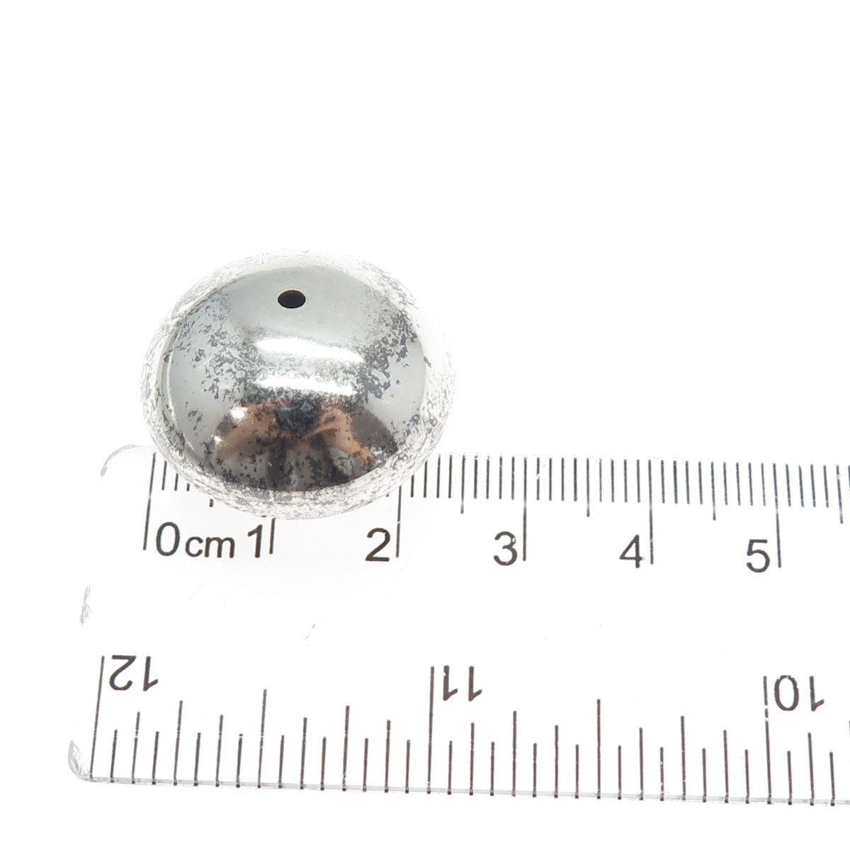 Old Pawn 925 Sterling Silver Vintage Southwestern Navajo Pearl Bead for Necklace