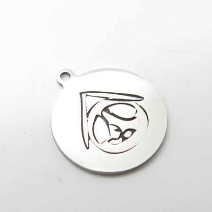 925 Sterling Silver USA Two In Town Panda Charm Pendant