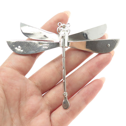 925 Sterling Silver Vintage Dragonfly Pin Brooch