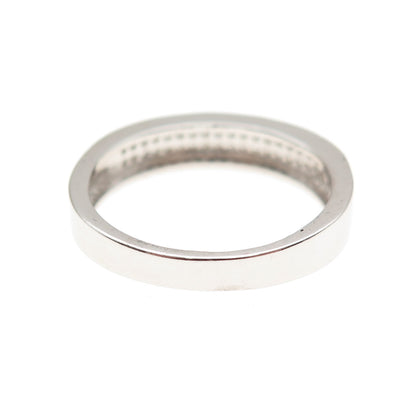 925 Sterling Silver Round-Cut C Z Sparkle Ring Size 9