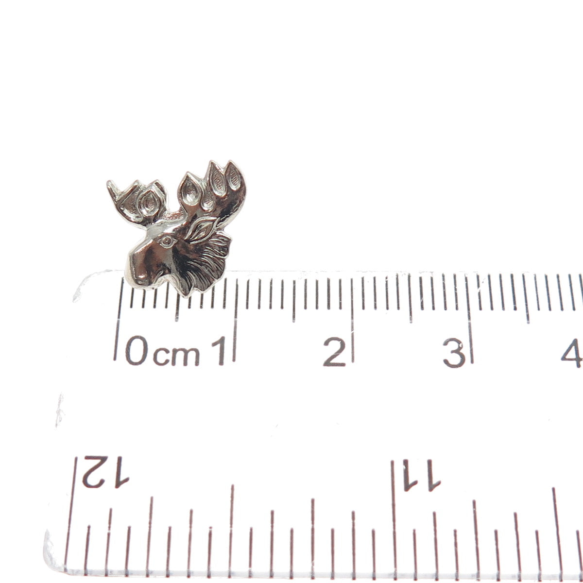 925 Sterling Silver Vintage Elk Minimalist Lapel Pin