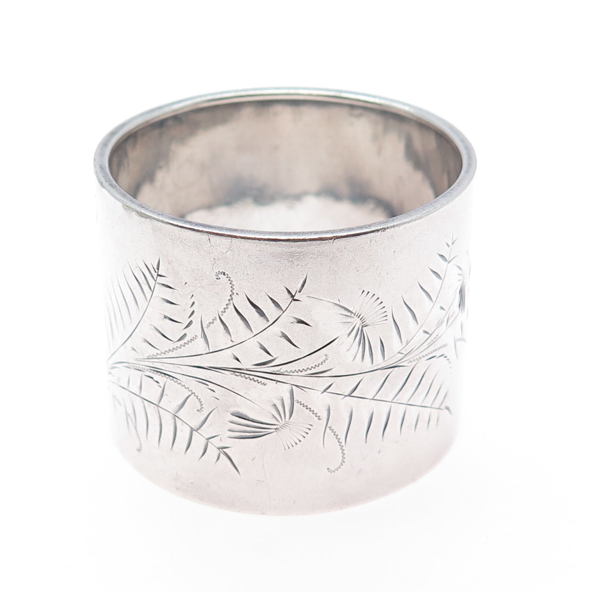 GORHAM 925 Sterling Silver Antique Victorian Engraved Napkin Ring Holder #880