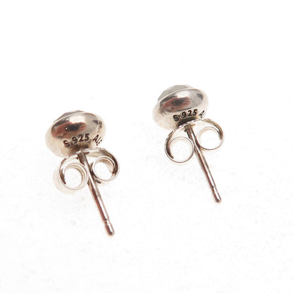 Pandora Sterling Silver Real Gray Moonstone June Birthday Blooms Stud Earrings
