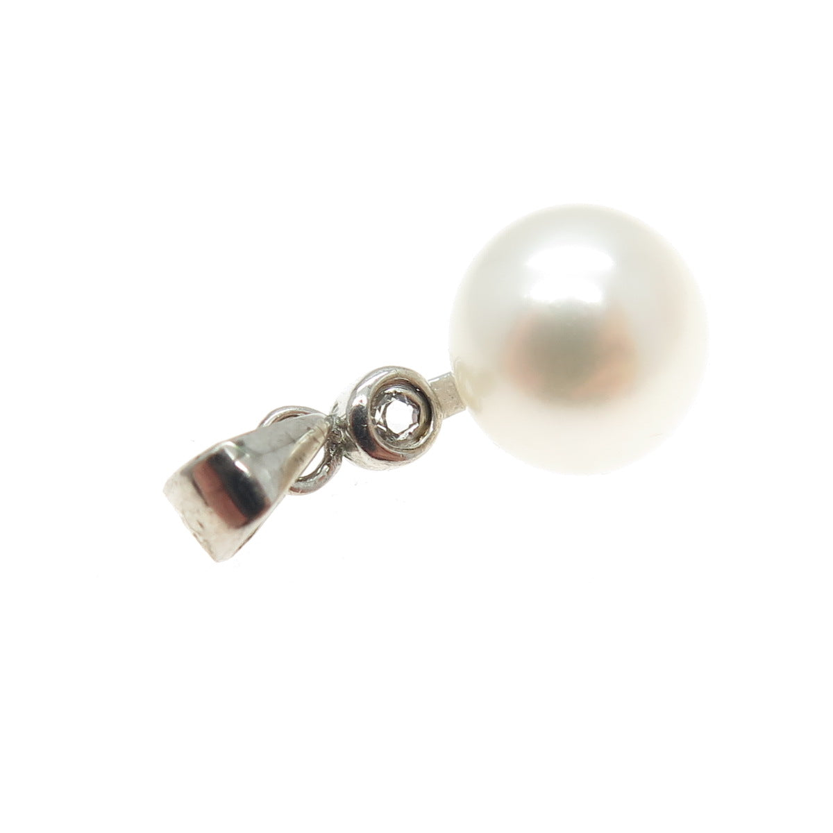 925 Sterling Silver Real Pearl Minimalist Pendant