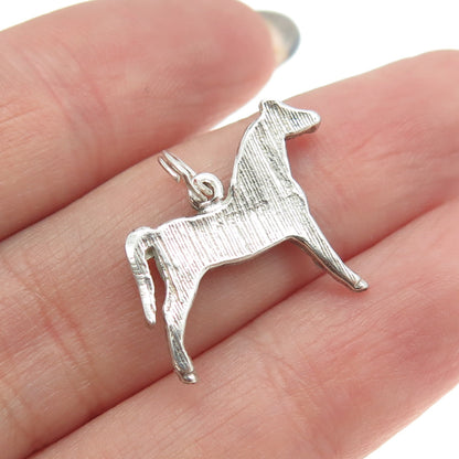 925 Sterling Silver Vintage Horse Pendant