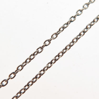 925 Sterling Silver Cable Chain Necklace 18"