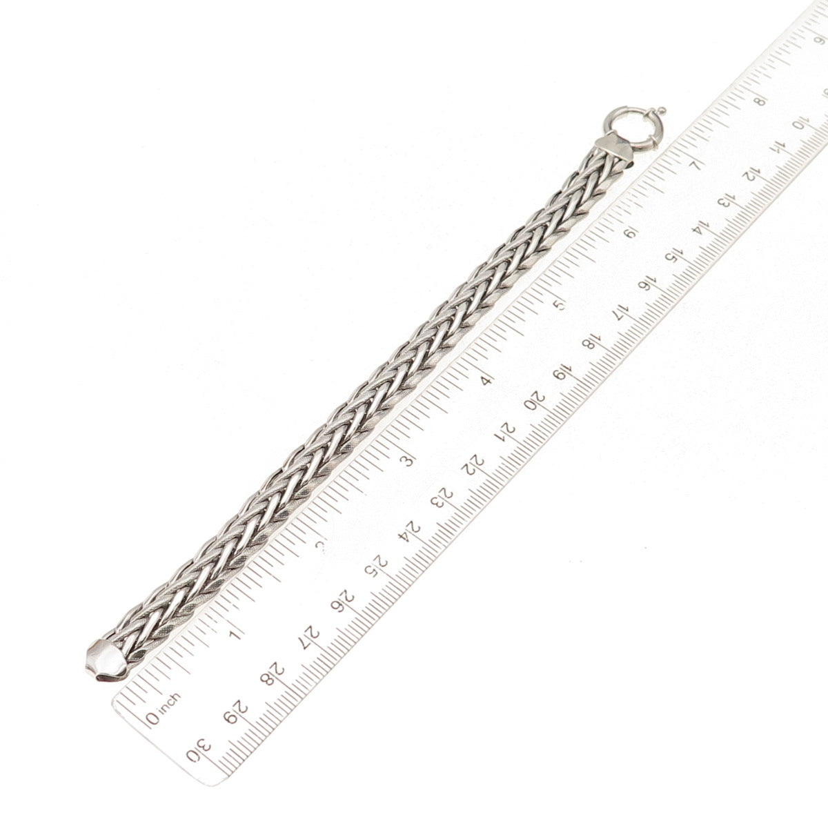 925 Sterling Silver Woven Bracelet 7"