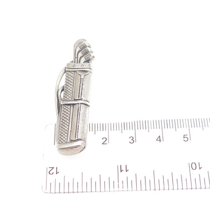 DANECRAFT 925 Sterling Silver Vintage Golf Club Oxidized Pin Brooch