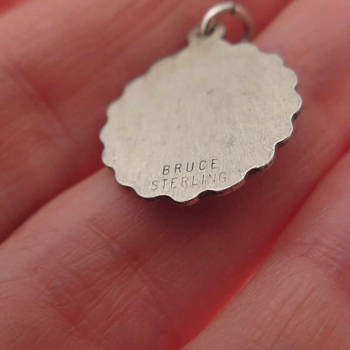 Bruce 925 Sterling Silver Antique Art Deco Horseshoe Curve Altoona Mini Pendant