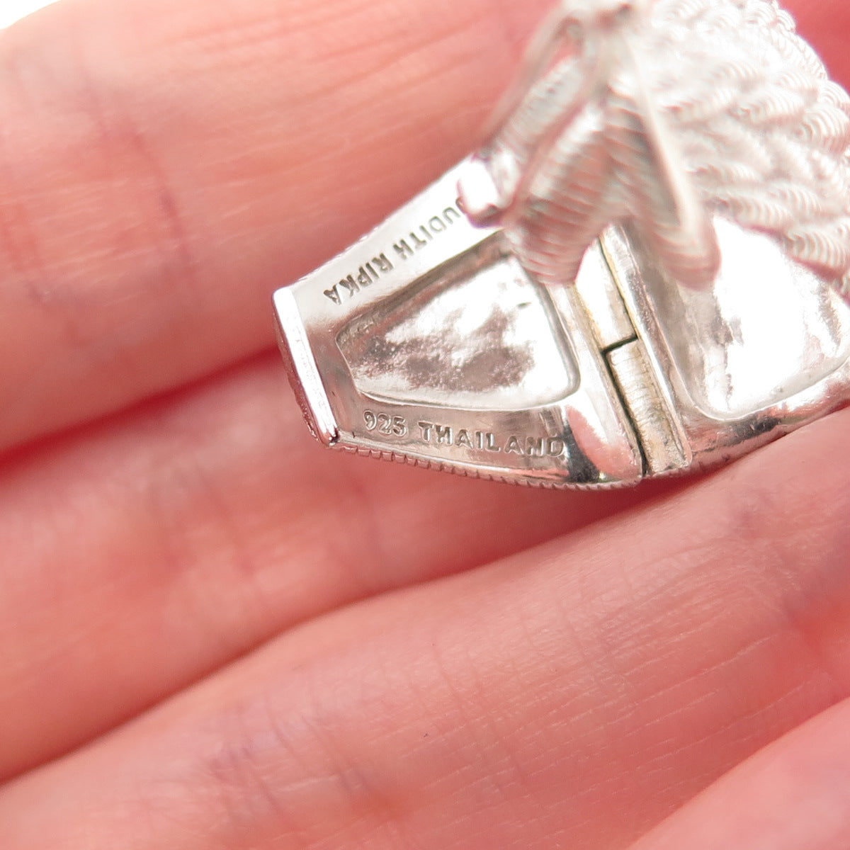 Judith Ripka 925 Sterling Silver Woven Bail for Pendant