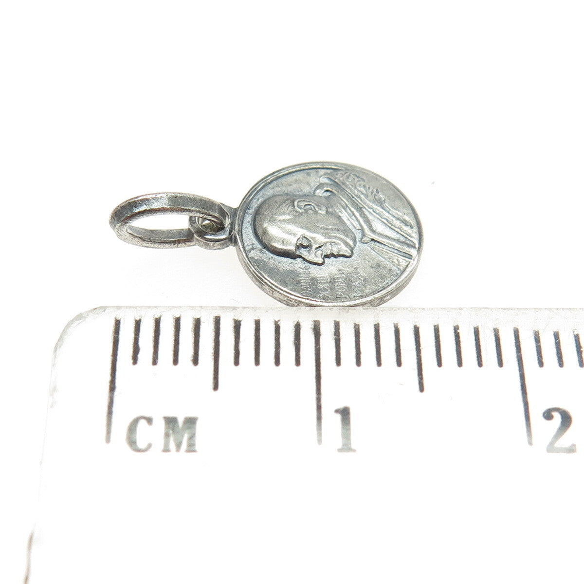 800 Silver Vintage Joannes XXIII Pont Max. Religious Pendant