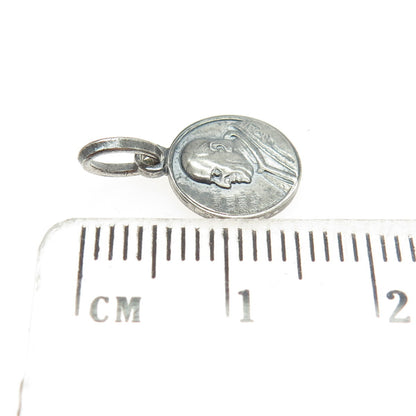 800 Silver Vintage Joannes XXIII Pont Max. Religious Pendant