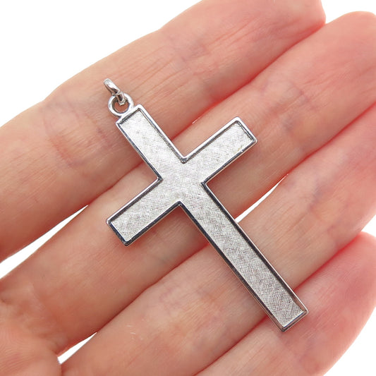 925 Sterling Silver Vintage Cross Religious Charm Pendant