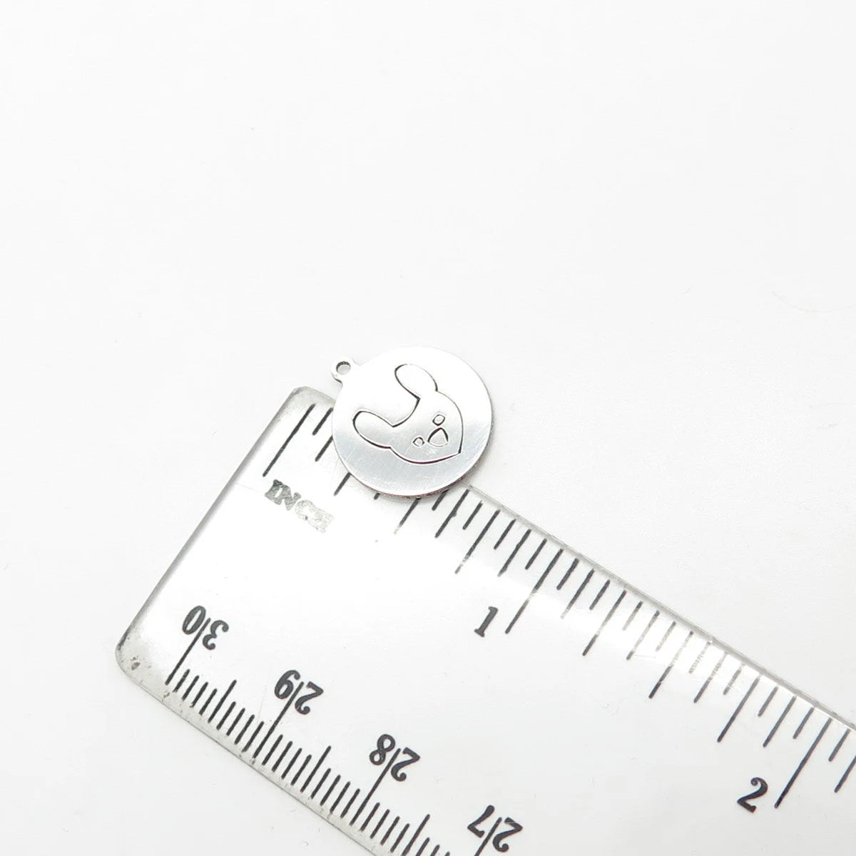 925 Sterling Silver USA Two In Town Rabbit Charm Pendant