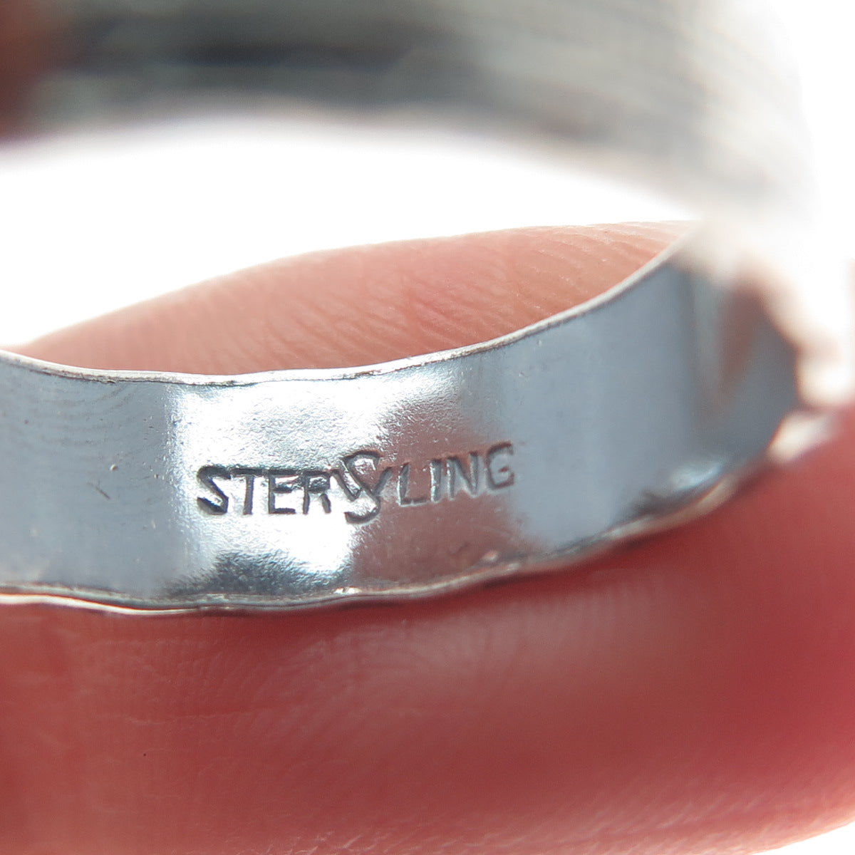 J.D. SCHLANG CO Sterling Silver Antique Art Deco Martin Bird Band Ring Size 9.25