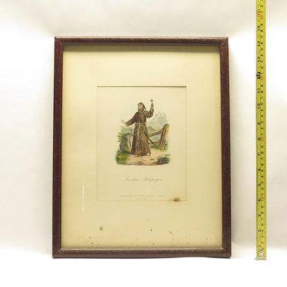 ANTIQUE End XIX Hand-Colored Lithograph Joahim Hastinger C.A.Czichna