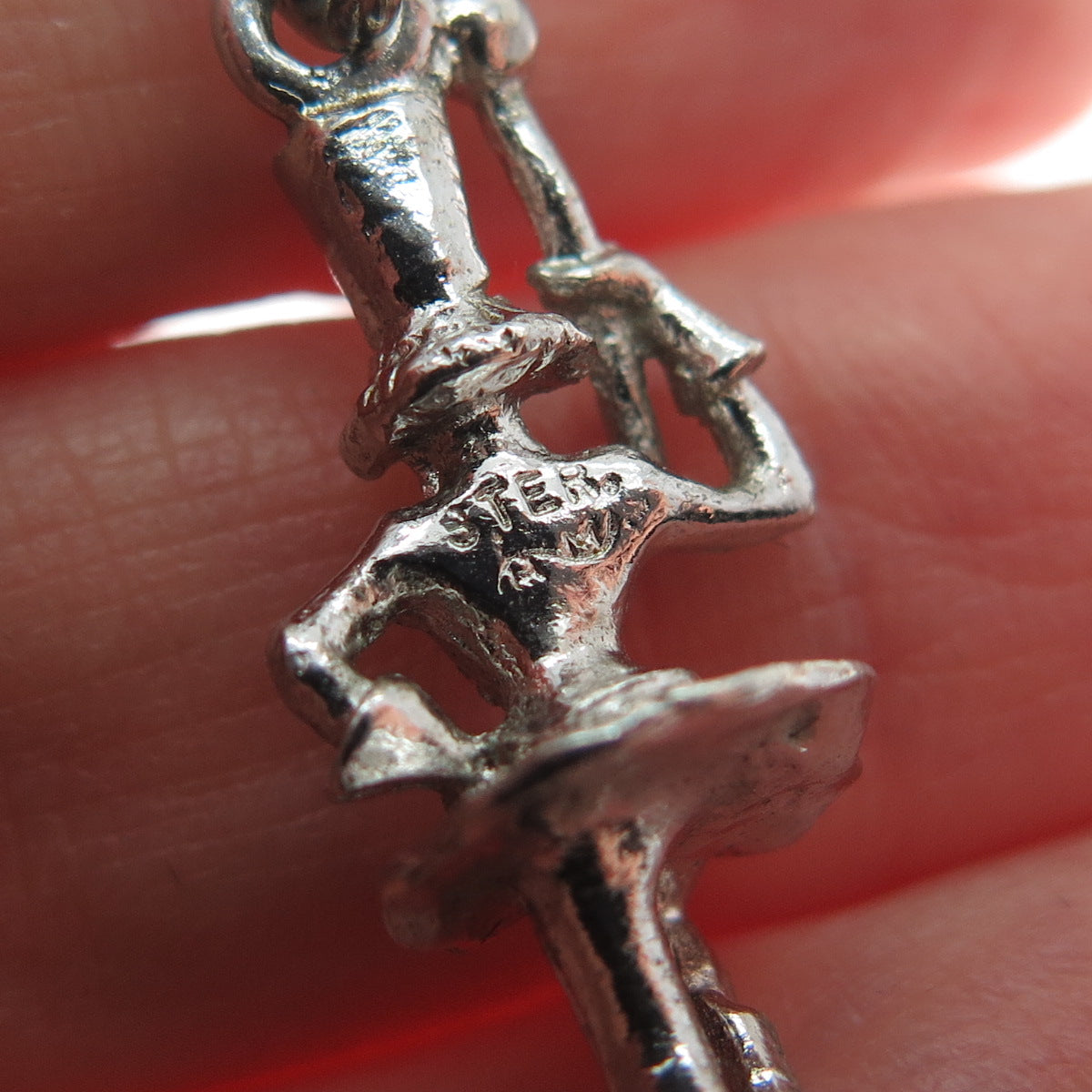 925 Sterling Silver Vintage Grand Marshall Parade 3D Charm Pendant