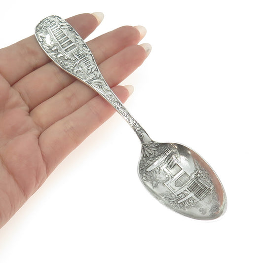 R. WALLACE & SONS Sterling Silver Antique Washington States & Cities Teaspoon