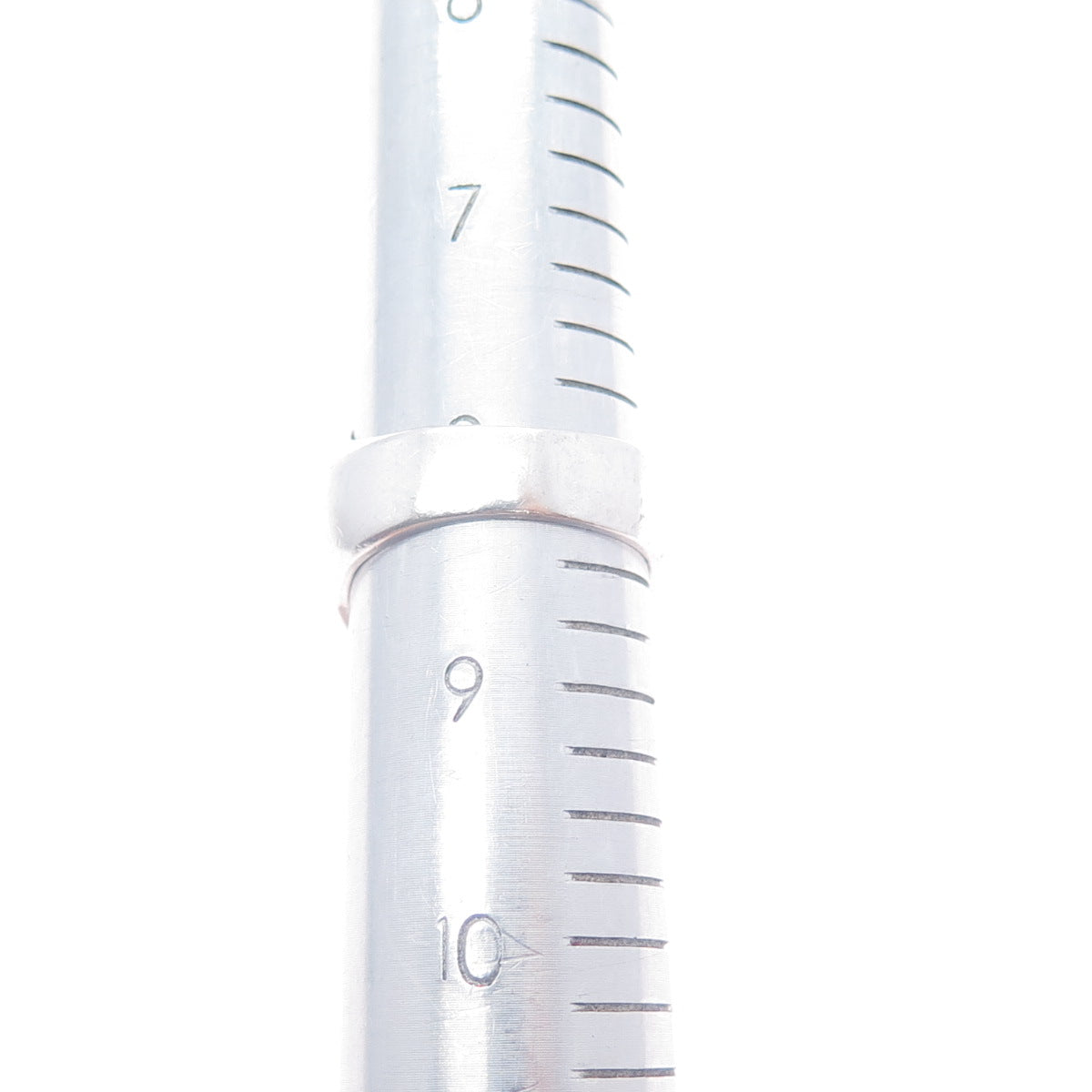 925 Sterling Silver Vintage Mexico Modernist Yin Yang Dome Ring Size 8.5