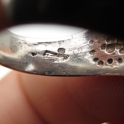925 Sterling Silver Vintage Modernist Dolphin Ring Size 6.75
