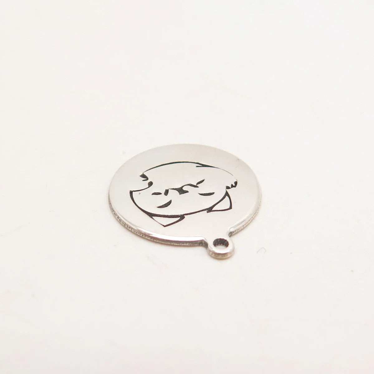 925 Sterling Silver USA Two In Town Waving Shiba Inu Dog Charm Pendant