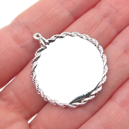925 Sterling Silver Vintage Chai Judaica Charm Pendant